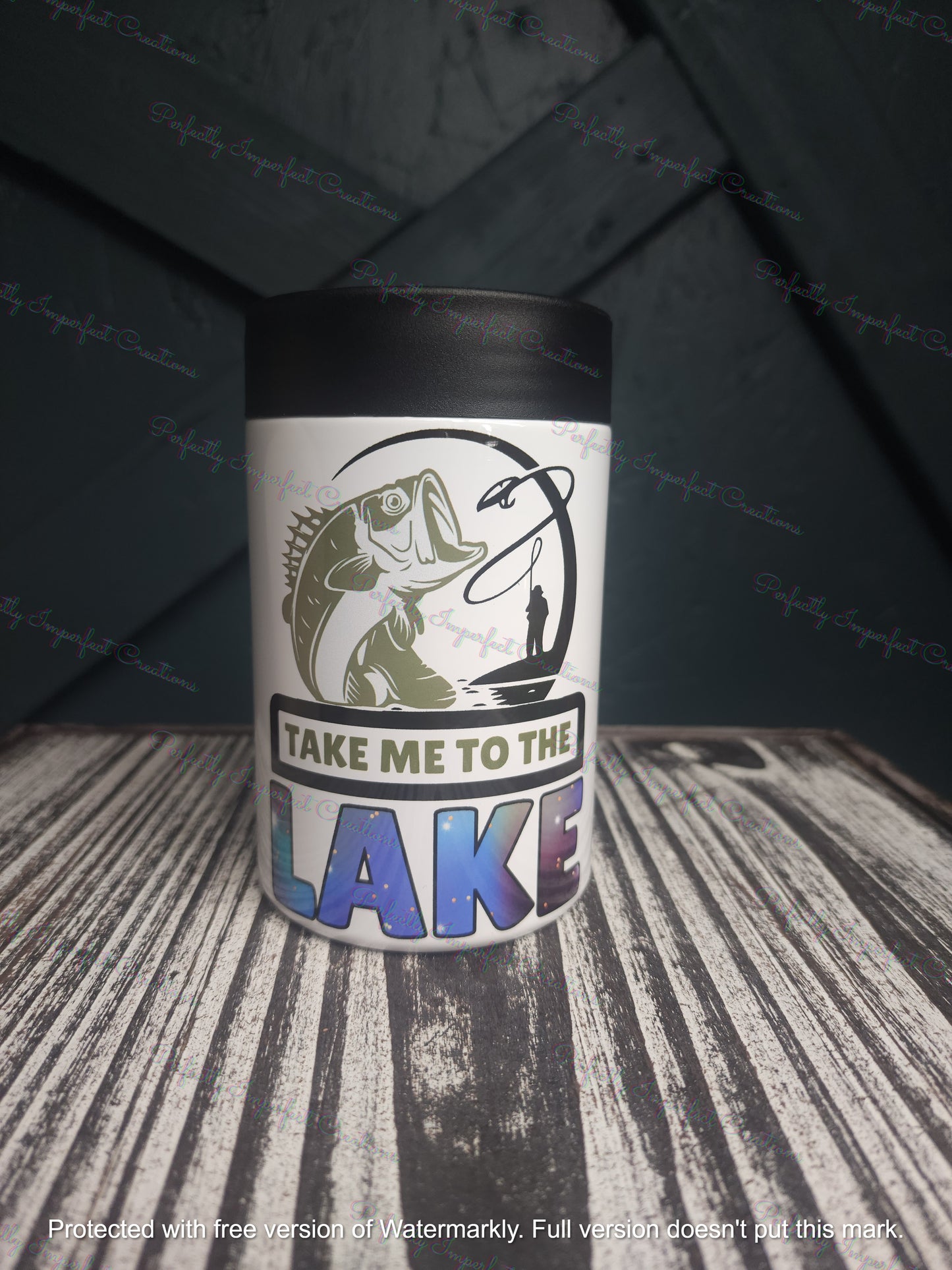 Take me to the lake Hard Koozie